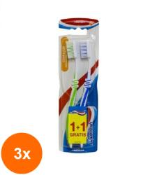 Aquafresh Set 3 x Periuta de Dinti Aquafresh Clean & Flex Twin (ROC-3xMAGT1002529TS)