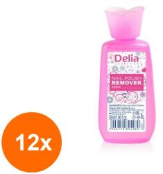 Delia Set 12 x Dizolvant pentru Unghii Delia Cu Acetona 58 ml