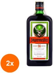 Jägermeister Set 2 x Lichior Digestiv Jagermeister 35% Alcool, 0.7 l