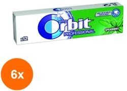 Orbit Set 6 x Guma de Mestecat Orbit Professional Spearmint, 16.8 g (FXE-6xEXF-TD-EXF17976)