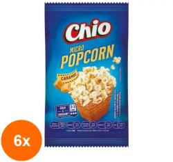 Chio Set 6 x Popcorn cu Gust de Caramel Chio, pentru Microunde, 90 g