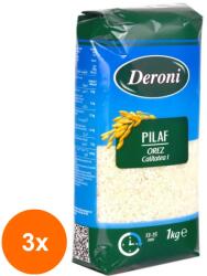 Deroni Set 3 x Orez pentru Pilaf Deroni, 1 kg