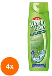 Wash&Go Set 4 x Sampon Anti-matreata Wash & Go, 180 ml