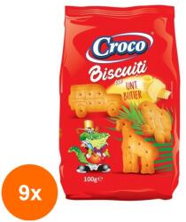 Croco Set 9 x Biscuiti cu Unt Croco, 100 g (FXE-9xEXF-TD-EXF26382)
