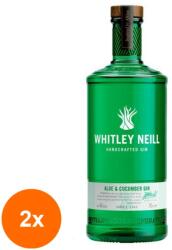 Whitley Neill Set 2 x Gin Aloe si Castravete, Aloe & Cucumber Whitley Neill 43% Alcool, 0.7l