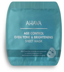  Ahava Age Control Even Tone & Brightenning Sheet Mask, Masca Pentru Intinerirea Si Fermitatea Tenului, 17 G Masca de fata