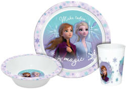 Disney Jégvarázs Magic étkészlet, micro műanyag szett - díszdobozban (NVT840593)