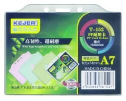 Kejea Suport PP, pentru carduri, 105 x 74mm, orizontal cu sistem de agatare, 10 buc/set, KEJEA - transp (KJ-T-152H) - officeclass