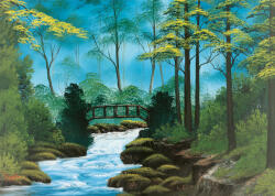 Schmidt Spiele - Puzzle Bob Ross: Podul izolat - 1 000 piese Puzzle