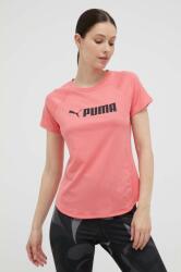 PUMA edzős póló Fit Logo rózsaszín - rózsaszín XS