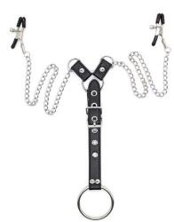 Toyz4Lovers Щипки за зърна с пенис пръстен Penitence Man