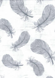  Mintás tetra kifogó 120×120 cm - szürke toll