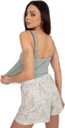  BERRAK Női csíkos pizsama rövidnadrággal és felsővel GIADA khaki BR-PI-9168_398810 XL