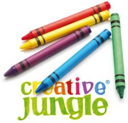 Creative Jungle Zsírkréta CREATIVE JUNGLE kerek hegyezett 12 színű - papiriroszerplaza
