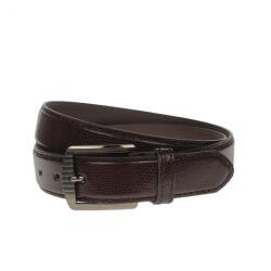 NANO BELTS Curea barbati, casual-eleganta, din piele ecologica, latime 3.5 cm, maro inchis - NB009 - ciucaleti