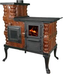 eSemineu Terracotta Premium small boot Brown/Natural with glass door 8kW left