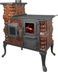 eSemineu Premium Terracotta small boot Brown/Gold with glass door 8kW left