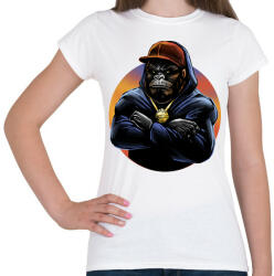 printfashion Rapper gorilla - Női póló - Fehér (13502197)