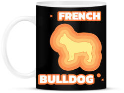 printfashion Francia bulldog - Bögre - Fekete (10444849)
