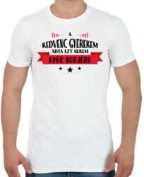 printfashion A kedvenc gyerekem - apák napja - Férfi póló - Fehér (13488946)