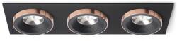 Rendl light studio SHARM SQ III süllyesztett lámpa fekete/fekete réz 230V LED 3x10W 24° 3000K (R13264)