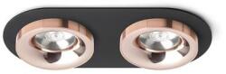 Rendl light studio SHARM R II süllyesztett lámpa fekete réz/réz 230V LED 2x10W 24° 3000K (R13243)