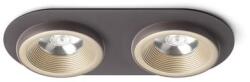 Rendl light studio SHARM R II süllyesztett lámpa gyöngyházarany/barna 230V LED 2x10W 24° 3000K (R13241)