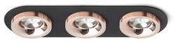 Rendl light studio SHARM R III süllyesztett lámpa fekete réz/réz 230V LED 3x10W 24° 3000K (R13248)