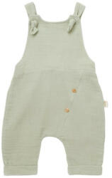 BabyCosy Salopeta de vara cu pantaloni lungi din muselina, BabyCosy, 100% bumbac organic, verde (Marime: 12-18 Luni) (BC-CSYM7008-12)