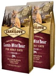 CARNILOVE Cat Adult Lamb & Wild Boar Sterilised- Bárány & Vaddisznó Hússal 2x6kg - grandopet