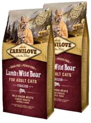 CARNILOVE Cat Adult Lamb & Wild Boar Sterilised- Bárány & Vaddisznó Hússal 2x6kg