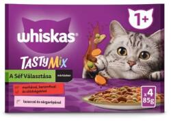 Whiskas 1+ Tasty Mix teljes értékű nedves eledel felnőtt macskáknak 4 x 85 g (340 g)
