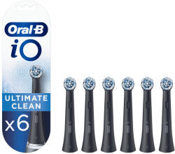 Oral-B iO Series Ultimate Clean XL-Pack pótfej, 6db, fekete (10PO010366)