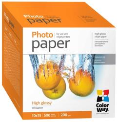 COLORWAY Fotópapír (PG2005004R) magasfényű high glossy 200g 10x15 500lap