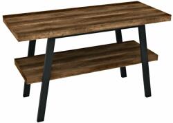 SAPHO TWIGA mosdótartó asztal, 110x72x50cm, matt fekete/sötét tölgy (VC453-110-11) (VC453-110-11)