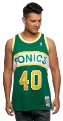 Mitchell & Ness Seattle Supersonics #40 Shawn Kemp green/yellow Swingman Jersey