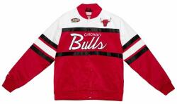 Mitchell & Ness Chicago Bulls Special Script Heavyweight Satin Jacket red