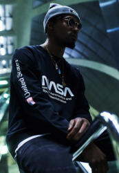 Mister Tee NASA US Crewneck black