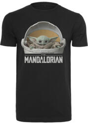 Mr. Tee Baby Yoda Mandalorian Logo Tee black