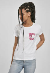 Mr. Tee Ladies Waiting For Friday Box Tee white/pink