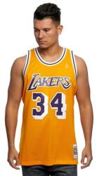 Mitchell & Ness Los Angeles Lakers #34 Shaquille O'Neal yellow Swingman Jersey