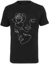 Mr. Tee Ladies One Line Rose Tee black