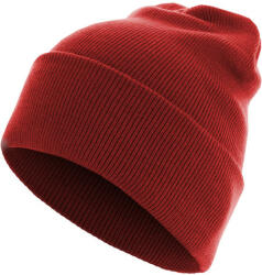 Urban Classics Beanie Basic Flap Long Version red