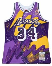 Mitchell & Ness Los Angeles Lakers #34 Shaquille O'Neal Hyper Hoops Swingman Jersey purple