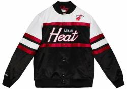 Mitchell & Ness Miami Heat Special Script Heavyweight Satin Jacket black