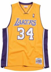 Mitchell & Ness Los Angeles Lakers #34 Shaquille O'Neal yellow Swingman Jersey (SMJYGS18179)