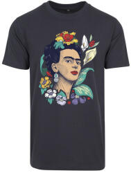 Mr. Tee Ladies Frida Kahlo Flower Tee navy