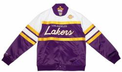 Mitchell & Ness Los Angeles Lakers Special Script Heavyweight Satin Jacket purple