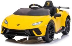 Hollicy Masinuta electrica pentru copii 2-5 ani, Lamborghini Huracan, 4x4, putere 120W 12V, galbena