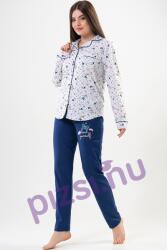 Vienetta Hosszúnadrágos gombos női pizsama (NPI1856 XL)